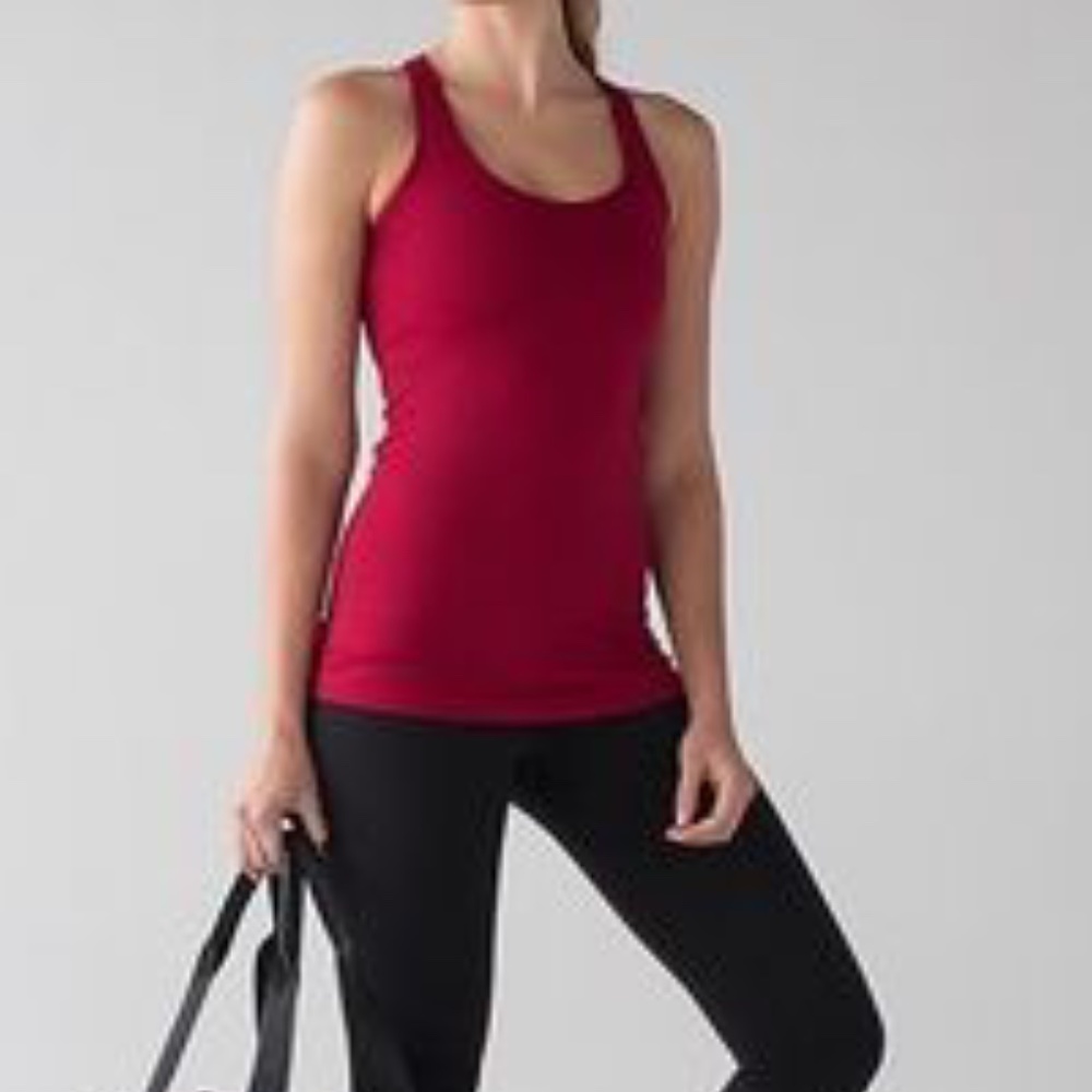 Lululemon Cool Racerback CRB Tank (Cranberry) Sz 6